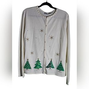 Holiday Cardigan ♡ Bead Embroidery